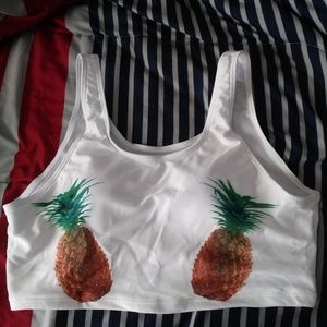 Pineapple Baithing Suit Top